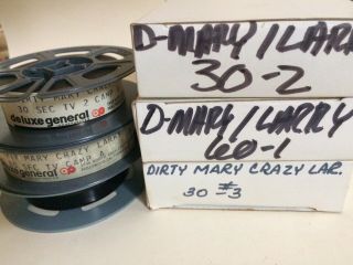 X3 16mm Trailer Dirty Mary & Crazy Larry Vintage Film 1974 Movie