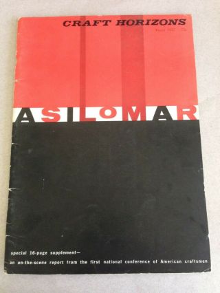 1957 Asilomar Conference Mid Century Modern Design Eames Voulkos Craft Horizons