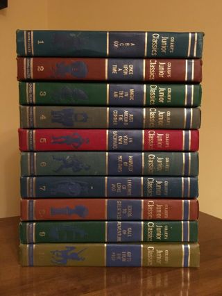 Colliers Junior Classics Young Folks Shelf Of Books Complete Set 1 - 10 Vintage 