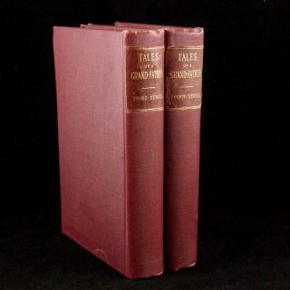 Partial Set Of 2 Books Tales Of A Grandfather Vols.  3 - 4 Sir Walter Scott 1910