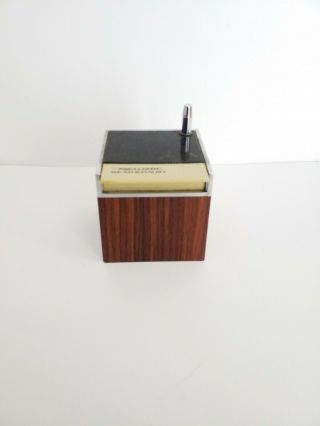 Vintage Realistic Cube Weather Radio Shack Noaa Simulated Wood Grain Finish