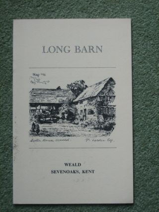 " Long Barn.  " Vita Sackville - West & Harold Nicholson.  The Bloomsbury Group.