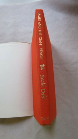 Old Book James and the Giant Peach by Roald Dahl 1961 1st Ed.  DJ GC 3