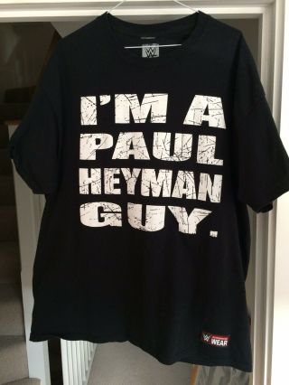 Wwe Paul Heyman Cm Punk T Shirt Authentic Aew Njpw Wcw Vintage Brock Lesnar Ufc