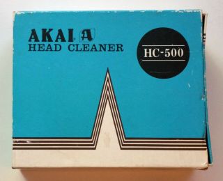 Akai Head Cleaner Box,  Pinch Roller Belt Cloth Rolls Fuses Fits Reel To Reel Tape