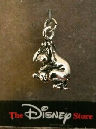 Vintage Disney Store Silver Winnie The Pooh Eeyore Charm Pendant
