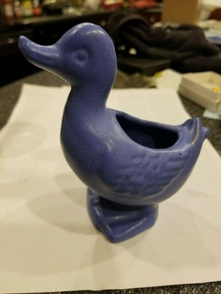 Vintage Niloak Pottery Duck Blue Nr