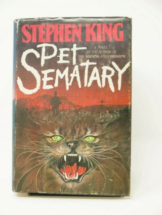 Pet Sematary By Stephen King 1983 Hardcover 1st Book Club Edition Bce Hc/dj
