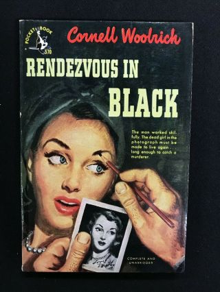 Rendezvous In Black Cornell Woolrich Pocket Book 570 Vintage Pb 1949