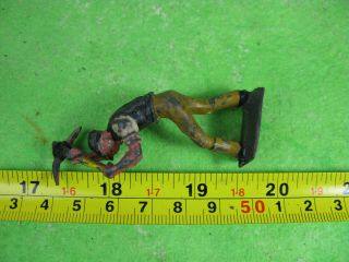 vintage charbens lead figure road worker collectable toy model 3023 3