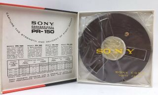 Reel To Reel 7 " Sony Pr - 150 Professional Recording Tape 1 Box Tape Conditio