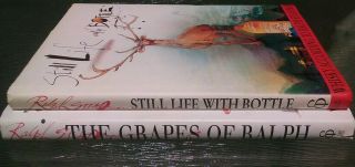 2 Ralph Steadman Still Life w/ Bottle & Grapes of Ralph ACCORDING Hardcover Book 3