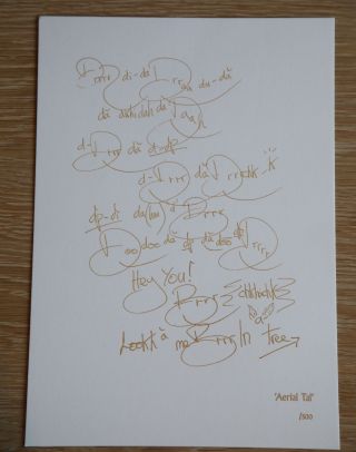 Kate Bush : Aerial Tal (how To Be Invisible) Limited Edition Print