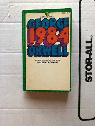 1984 George Orwell 46th Signet Pb Printing Nineteen Eighty Four Negative Utopia
