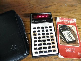 Vintage Calculator Texas Instruments Ti 30 Led