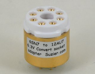 1 × 6sn7 To Ecc83 12ax7 12au7 Vacuum Tube Amp Convert Socket Adapter (6.  3v)