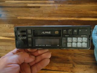 Alpine 7385 Old School Am/fm Tape Rds Car Stereo Radio -