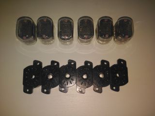 6x In - 12b Nixie Tubes For Clock,  6x Socket For In - 12,  15 Its - 1a Iv - 22