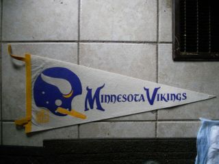 Vintage1960s - 70s Minnesota Vikings 12 X 30 Felt Pennant