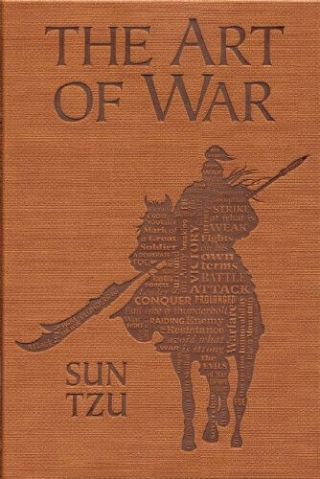 The Art Of War By Sun Tzu Faux Leather Word Cloud Edition