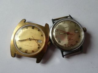 2 Vintage Timex Men 