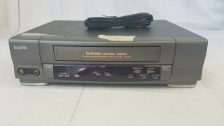Sanyo Vwm - 360 Vcr Da 4 - Head Video Cassette Recorder Player Vhs