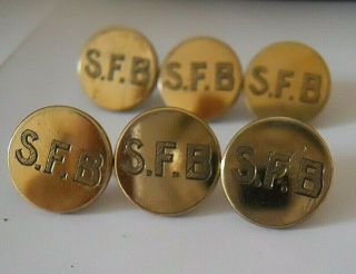 Vintage Hunting Buttons Set Of 6 Storrington Foot Beagles 18 Mm Maker Pitt & Co