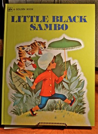 Vintage 1976 Little Black Sambo Book Helen Bannerman A Golden Book