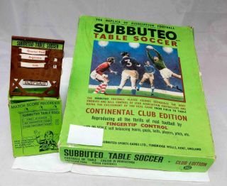 Subbuteo Team Continental Club Edition Vintage Table Football Soccer,  Scorer