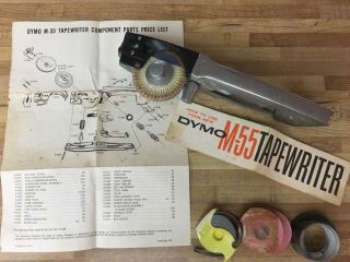 Dymo M - 55 Tape Writer Vintage Label Maker Usa