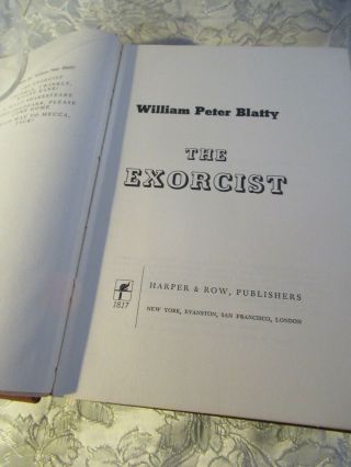 first edition of Peter Blatty ' s 