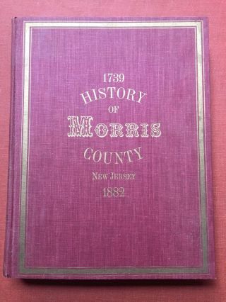 N/a / 1739 History Of Morris County Jersey With Illustrations