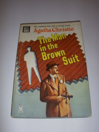 The Man In The Brown Suit By Agatha Christie,  Dell 319,  Vintage Pb,  Mapback