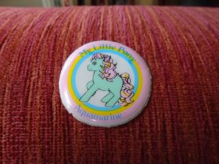 My Little Pony Vintage G1 Puffy Sticker Princess Aquamarine Serena Hasbro