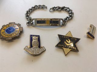 Leeds United Football Badges Bracelet Vintage