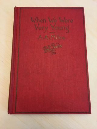 Vintage When We Were Very Young By A A Milne - 1925 Hardcover