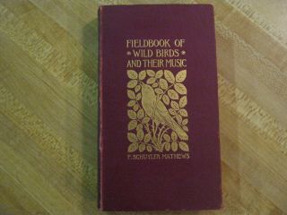 Fieldbook Of Wild Birds And Their Music/f.  Schuyler Mathews/1st Ed.  Hc/1904