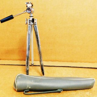 Vintage Portable Sunset Camera Tripod In Carry Case NM All Features EXCL. 2