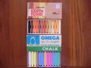 Vintage Alphacolor Chalk Pastels Large Weber Costello & Omega Color Chalk
