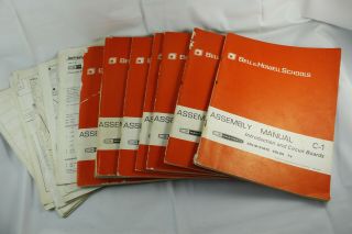 Complete Set Of 7 Assembly & Troubleshooting Manuals For A Heathkit Gr - 900 Tv