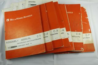 Complete Set of 7 Assembly & Troubleshooting Manuals for a Heathkit GR - 900 TV 2