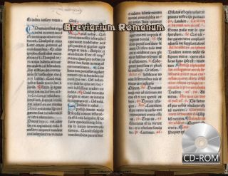 Breviarium Romanum Created 1474 Ad Latin Incunabula