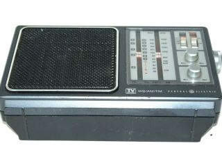 Vintage Radio GE General Electric TV/WB/AM/FM 4 Band Receiver Mod.  7 - 2945A 4