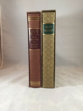 Vintage Heritage Press Livy The History Of Early Rome And Quo Vadis?