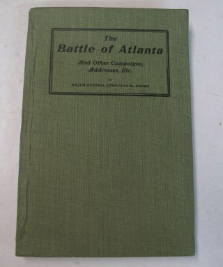 Us Military History Civil War Battle Of Atlanta Dodge Illus.  Campaigns 1st 1911