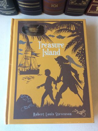 Treasure Island By Robert Louis Stevenson - Leather - Illus.  By N.  C.  Wyeth