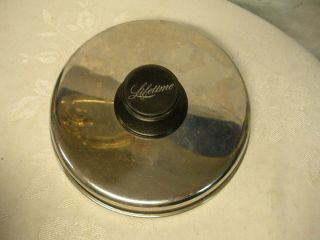 Vintage West Bend Lifetime Stainless Steel 6 3/4” Replacement Lid Parts Only