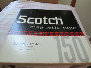 Scotch Brand.  150.  10 1/2 " Metal Reel - To - Reel Blank Tape.  All Purpose.  - Usa