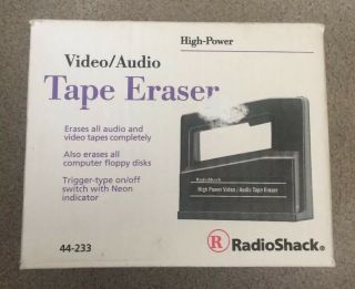 High Power Bulk Tape Eraser 44 - 233 Video Audio Radio Shack