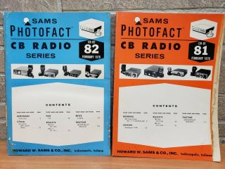 Sams Photofact Cb Radio Series Service Repair Books 81 - 82 Vintage February 1976